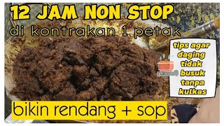 DAGING QURBAN JD RENDANG 3 KUALI SAMPAI MELIMPAH DI KONTRAKAN 1 PETAK❗ENAK MERESAP SEKELAS RESTO❗