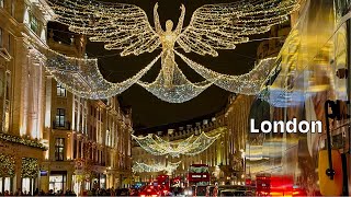 Magical London Christmas Lights Walk: A Festive Night in Central London! 🎄✨"