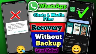 WhatsApp Data Recovery Without Backup | Recover Deleted WhatsApp Messages & Data Without Backup