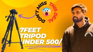 Best Budget 7Feet Tripods for YouTube Creators in 2024 Under 500/-