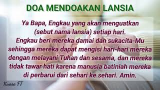 DOA HARIAN 2 (Mendoakan Lansia)