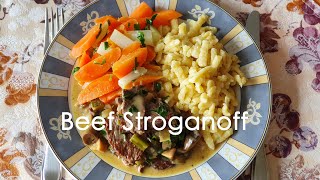 Beef Stroganoff - the secret of using less meat