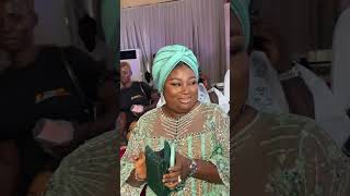 DELE OMO WOLI AGBA AND WIFE AT DARA WEDDING PARTY