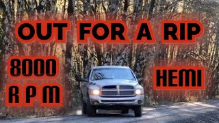 The Forgotten HEMI Donor Truck Gets A workout (Straight Piped Hemi at Full Song) Donor Truck Pt 2