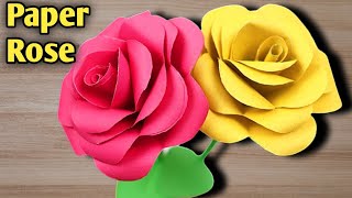 Como hacer una rosa de papel - Flores de papel - (Paper Flowers - Paper Flower Making)