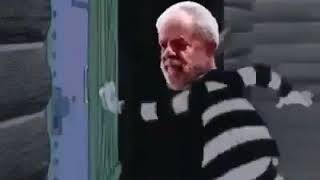 Lula tentando sair da cadeia