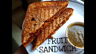 Fruit Sandwich | special Fruit sandwich recipe | Mango and Peach Fruit | sprouts sandwich