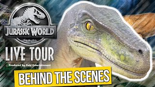 Behind the Scenes With Jurassic World Live Tour - Playing With Dinosaurs And Animatronics