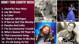 HONKY TONK COUNTRY Music Mix - Tammy Wynette, Loretta Lynn, Jamey Johnson, Lefty Frizzell - Stan...