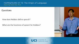 The Origin of Language - 2-1 - Thomas Hobbes - Discussion