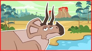 The Awesome Triceratops | Dinosaur Song For Kids | With Sing Along Lyrics