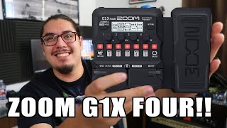 Zoom G1X FOUR Guitar Multi-Effects Pedal REVIEW!