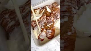 Biscoff Croissant French Toast Bake #shorts #recipevideo #biscoff