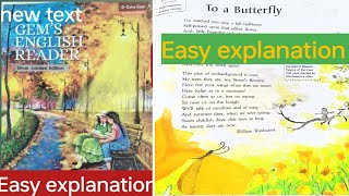 Poem- To a butterfly by William Wordsworth #english#gemsenglishreader