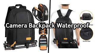 The perfect Camera Backpack Waterproof ||  Camera Case with 15 Inch Laptop Compartment Rain Cover