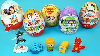 5 Jajka Niespodzianki Robocar Poly Kinder Niespodzianka Hello Kitty Chupa Surprise Scooby Doo