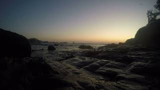 Idyllic landscape from the shore of the Black Sea, before sunrise