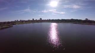 FPV Flight over Flushing meadow park lake