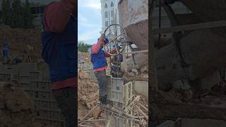 Casting stump column concrete #shorts #construction #building #civilengineering