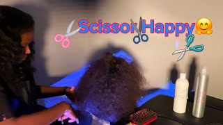 ASMR for people who loves BRUSHING and SCISSOR ~HAIR PLAY~