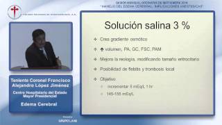 Edema Cerebral, Tte. Crnl. Francisco A. López  Jiménez - 01/09/2014