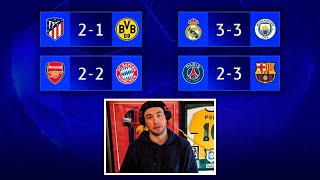 CHAMPIONS LEAGUE QUARTERFINALS REACTION