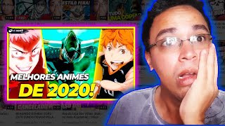 REAGINDO OS 10 MELHORES ANIMES DE 2020! (EI NERD)