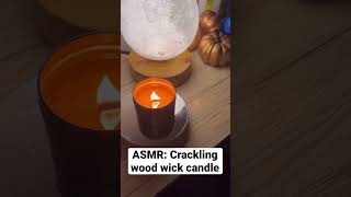 ASMR || wood wick candle #asmrsounds #oddlysatisfying