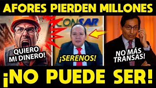 ¡NO PUEDE SER! AFORES PIERDEN MILES DE MILLONES OTRA VEZ