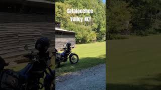 Great day for a ride to Cataloochee Valley! #dualsport #tw200