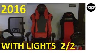 DXRACER Racing Series (with lights) 2016 Unboxing & Review - Kutu açılımı inceleme - ninjasiyahgiyer