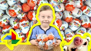 Распаковка киндер сюрпризов Ледниковый период ○ Unpacking Kinder Surprise Ice Age