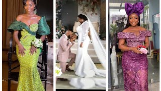 Nigerian/African wedding | Beautiful bride attire | Stunning Asoebi Styles | Traditional Wedding Ng