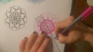 August Daily Timelapse Mini Mandala Challenge - Day 15