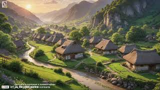 Fantasy Hobbit Village, soothing fairy music