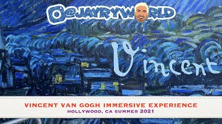 4K Van Gogh Los Angeles Immersive Exhibit 2021 - FULL show in the old Amoeba Music - Starry Night