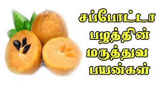 சப்போட்டா பழத்தின் மருத்துவ பயன்கள் | Sapota Fruit Health Benefits | Chikoo Fruit