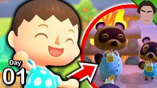 Starting my New Life! Animal Crossing New Horizons Gameplay #1