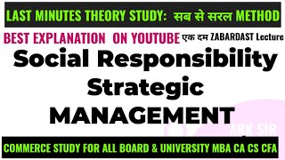 Social Responsibility Towards Various Group StrategicMANAGEMENT tybbi sem 5 Mcom