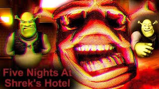 a shrek horror game… [Five Nights at Grek’s (Shreks) Hotel)