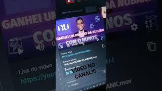 GANHEI UM PRÊMIO DA NUBANK?! NUNOS #nubank #uber #voucher