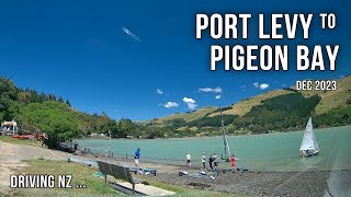 Driving New Zealand: Port Levy to Pigeon Bay | Scenic Drive | 4K