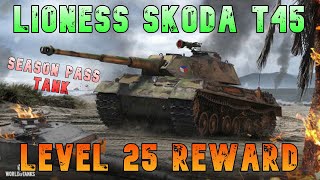 Lioness Skoda T45 Level 25 Reward ll Wot Console - World of Tanks Modern Armor