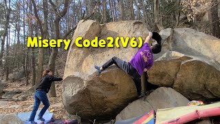 Misery Code2(V6), 겨우살이(V4), Frog(V3),삼각함수(V2), 서문 대천천 볼더링