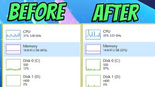 How to FREE up ram memory on window 11