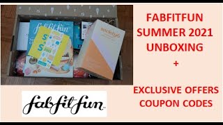 FabFitFun Summer 2021 Unboxing + Coupon Codes