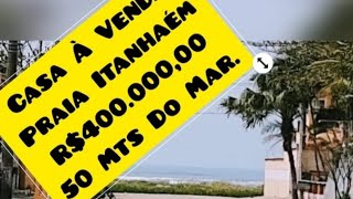 À Venda Praia De Itanhaém  50 Mts Do Mar 🔴R$400.000,00