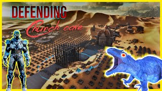 WE ARE GETTING RAIDED! 4vs2 Church cave (main base) on Scorched Earth | Ark 2023