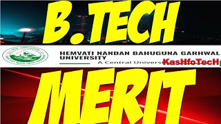 HNBGU B.Tech. 3rd Semester (Lateral Entry) First Merit List Admission 2021-22 | Merit List of B.Tech