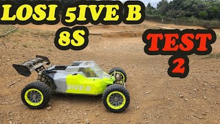 Losi 5ive B test 2 8S ça craque (15/06/24)